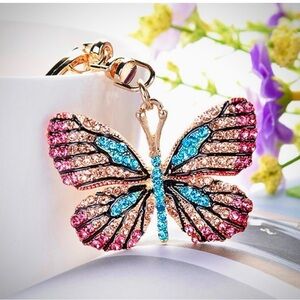 Colorful Butterfly Keychain and Bag Charm